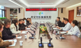 陕西省西安市灞桥区残联、卫健局到西安中医脑病医院督导检查残疾人康复工作