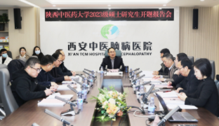 西安中医脑病医院召开陕西中医药大学2023级硕士研究生开题报告会