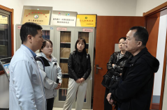 陕西省西安市灞桥区残联、浐灞国际港公共服务局到西安中医脑病医院督导残疾